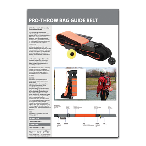 Pro Throw Bag Guide Belt Datasheet